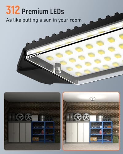 Adiding LED Garage Lights, Ultra Brighter 40000LM 6500K Garage Lighting - Image 2
