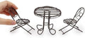 3 Pcs Miniature Bistro Table Chairs Set 1 12 Scale Dollhouse Accessories by Cuteminifulfillsallyourfantasiesabouttheminihomeinyourdreams