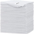 FIXSMITH White Microfiber Cleaning Cloth -Pack of 24, Highly Absorbent Cleaning Rags, 16"X12" All Purpose Cleaning Towels for Housekeeping, Kitchen, Car, Lint Free and Reusable Microfiber Towels by FIXSMITH
