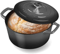Nuwave 6 Qt PFAS-Free Enamel Cast Iron Dutch Oven Pot with Lid, BlackSesame by NuWave
