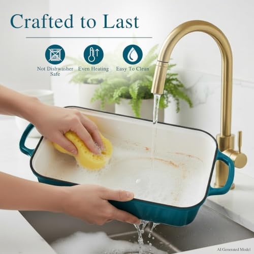 11x5 Inch Cast Iron Loaf Pan with Lid, Sourdough Bread Baking - Image 4