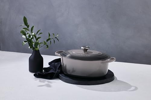 Le Creuset Enameled Cast Iron Oval Dutch Oven, 6.75 qt., Oyster - Image 6