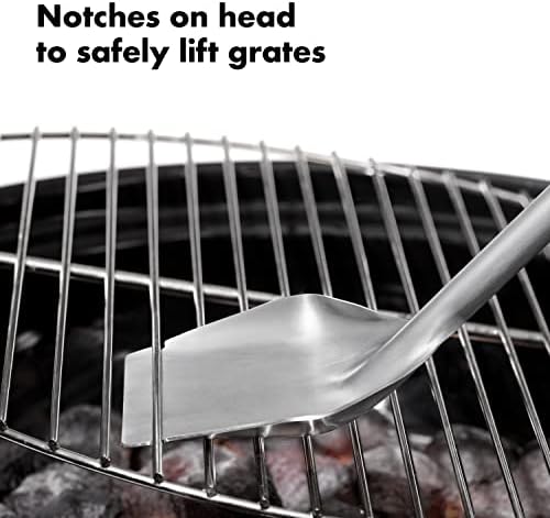 OXO Good Grips Grate Lifter Coal Rake, 2Coal Shovel & Rake, Stainless Steel (Pack of 2) - Image 6