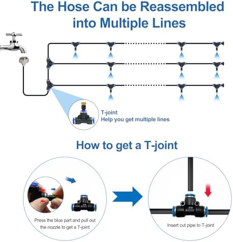 Pre-Assembled Misters for Outside Patio,Outdoor Misting System,80FT|24M. - Image 5