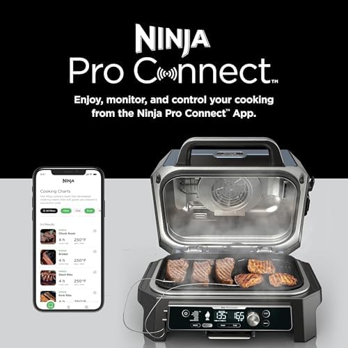 Ninja Woodfire ProConnect Premium XL Outdoor Grill & Smoker, Black & Gold - Image 3