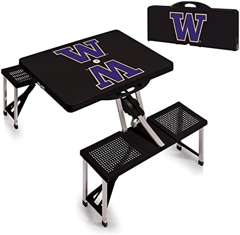 PICNIC TIME NCAA North Carolina Tar Heels Folding Picnic Table - Camping Table - Outdoor Table with Umbrella Hole - Image 4