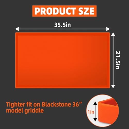 Silicone Blackstone Griddle Cover 36，Heavy Duty Food Grade Silicone Mat, Silicone Griddle Cover， All Season Griddle Top Protective for Grill Accessories - Image 2