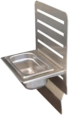 BK Resources GCP-1-9P GrillCook Pro Small Upright Shelf Stand with 1/9th Pan Holder, Stainless Steel - Image 2