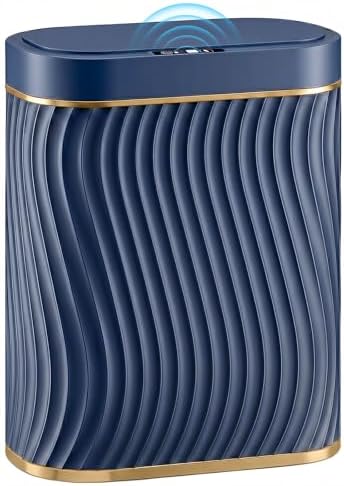 Ogikey Bathroom Small Trash Can with Automatic Touchless Lid, 2.6 Gallon Smart Garbage Can Narrow Waterproof Trash Bin for Bedroom, Office, Living Room by Ogikey