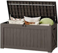 130 Gallon Deck Box Outdoor Indoor Waterproof Storage Box, Brown by Acurax