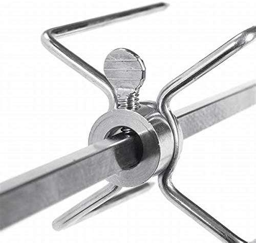Stainless Steel 304 Grill Rotisserie Meat Forks Set(1-Pair)- Fits 5/16" Square and 3/8" Round Hexagon Spit Rods - Image 3