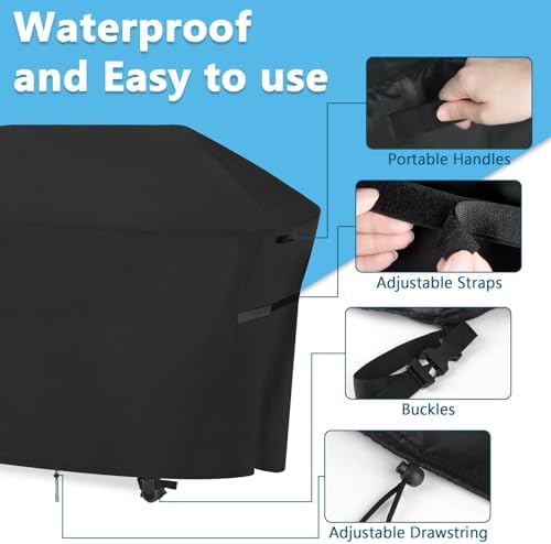 BBQ Grill Cover (60" L x 25" W x 46" H) - Image 2