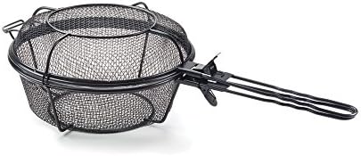 Outset 76182 Chef's Jumbo Outdoor Grill Basket and Skillet with Removable Handles by Outset