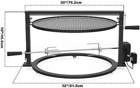 Santa-Maria Style Rotating Rotisserie System for Solo Stove Yukon 27" - Image 4