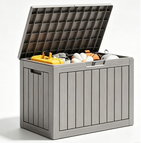 KAMABOKO 50 Gallon Outdoor Storage Box Waterproof Deck Box for Patio by KAMABOKO