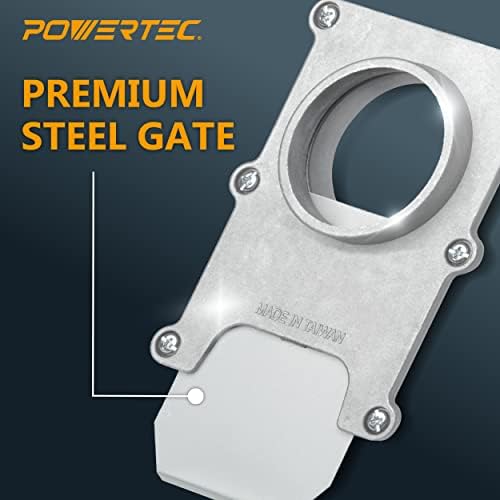 POWERTEC 70134V 2-1/2-Inch Blast Gate for Dust Collector, Dust Collection Fittings, 1 PK - Image 3
