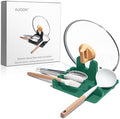 AUOON Silicone Utensil Rest with Lid Holder, Large, Sea Blue by AUOON