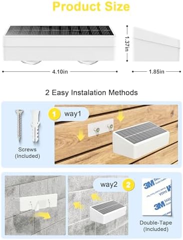 JOFIOS Solar Fence Lights Outdoor with Remote, 9 Fixed Colors ＆ Color Changing Solar Lights Outdoor Waterproof IP65 Dusk-to-Dawn Vinyl Fence Lights for Patio, Railing, Pool, Porch, Backyard, 16 Pack - Image 6