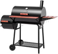 Royal Gourmet 30-Inch Charcoal Grill with Offset Smoker, Wood-Painted Table by RoyalGourmetCorp