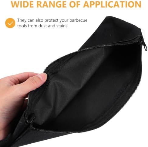 4pcs Barbecue Tool Storage Bag, Canvas Pouch for Portable Carry - Image 7