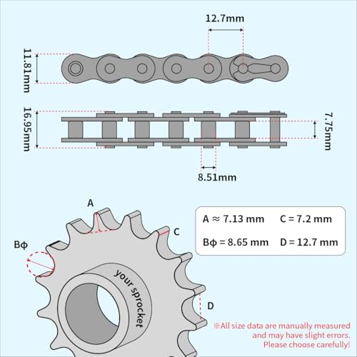 TOPENS LT08B 20 Feet Roller Chain - Image 2