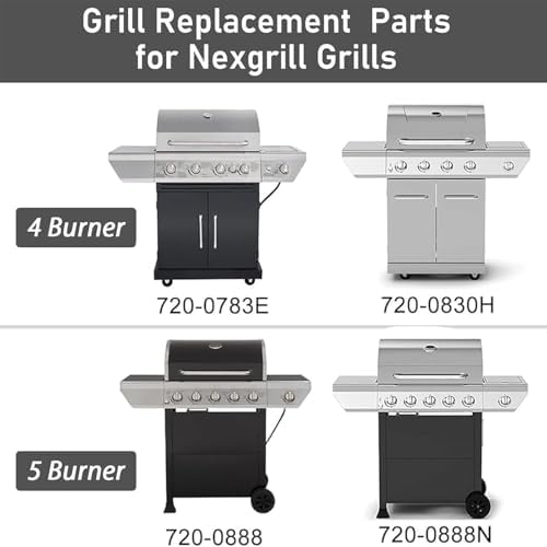 Grill Grates for Nexgrill Replacement Parts 5 Burner 720-0888N 720-0888,17 Inch Cast Iron Cooking Grate Replacement for Nexgrill 4 Burner 720-0830H 720-0830X 720-0888S 720-0783W for Nexgrill 5 Burner - Image 3