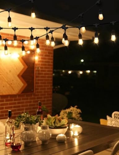 Svater Outdoor String Lights 75 FT LED Outside Patio E26 Edison Waterproof - Image 6