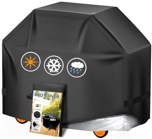 Aoretic Grill Cover, 55 inch BBQ Gas Grill Cover for Outdoor Grill, Grill Cover Barbecue Waterproof, Anti-UV for Weber Char-Broil Monument Nexgrill Spun Charbroil by Aoretic