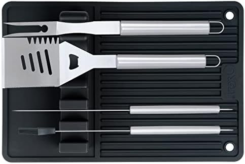 Ozeri Grill Mat & Countertop Shield with Drip Pad for BBQ & Griddle Tools - Image 3