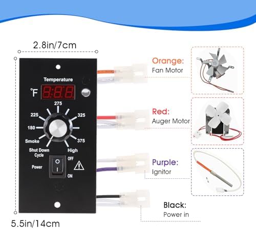 Digital Thermostat Kit for Traeger Grills with 7" RTD Temperature Sensor - Image 2