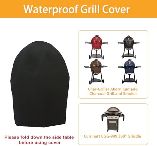 Grill Cover for 6755 Char-Griller Akorn Kamado Charcoal Grill Smoker - Image 2