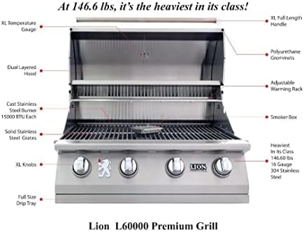 Lion 32″ 4-Burner Gas Grill – L60000 Natural Gas - Image 2