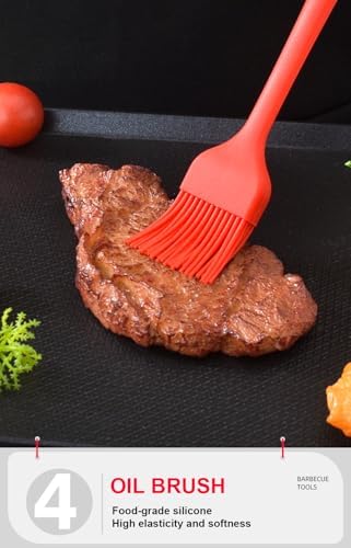 BBQ Grill Tool Set BBQ Accessories, Stainless Steel Grill Tools Grilling Accessories Grill Set Barbecue Grill Accessories for Outdoor Grill, Grill Utensils Grilling Tools Grilling Gifts for Men - Image 5