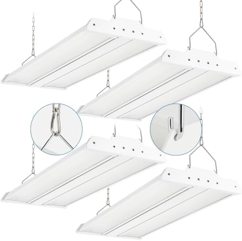 High Bay LED Shop Lights 200W/150W/100W Adjustable 28000LM 4 Pack by Xbuyee