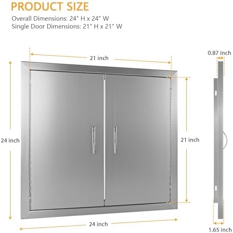 Outdoor Kitchen Access Doors 24W x 24H - Image 2