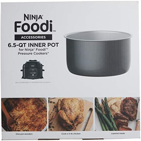 Ninja Foodi 6.5-qt. Ceramic Coated Nonstick Inner Pot, Compatible with all Ninja Foodi 6.5 qt. models, Dishwasher Safe Gray. 102FY300 - Image 2