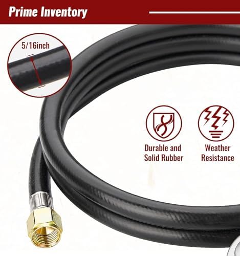 CALPOSE 6 Feet Propane Hose with Regulator & Gauge - Image 3