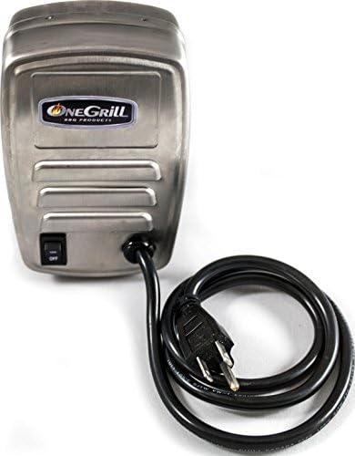 OneGrill Electric Dual Post Open Fire Rotisserie System- 45 Inch Chrome - Image 2