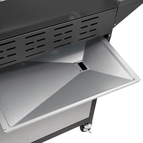 4-Burner Propane BBQ Grill 53000 BTU Stainless Steel Cast Iron Grate - Image 6