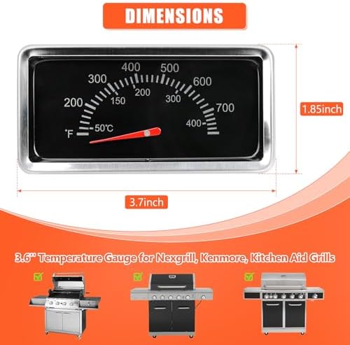 QuliMetal 3.6" Accurate Temperature Gauge for Nexgrill - Image 2