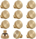 Brass Misting Nozzle Plug 12pc Heavy Duty 10/24 Screw Thread Misting Nozzle Plug for Raised Garden Bed Backyard Outdoor Cooling System by NFAMRZCAR