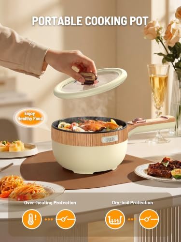 Electric Hot Pot 1.5L Mini Portable Electric Pot Dual Power - Image 5
