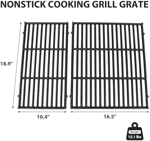 Utheer Grill Grates for Genesis 2025+, Matte Porcelain Cast Iron - Image 4