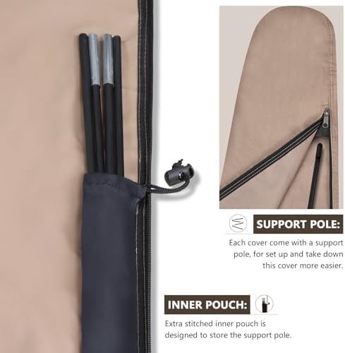 ULTCOVER Waterproof Patio Cantilever Offset Umbrella Cover - Image 5