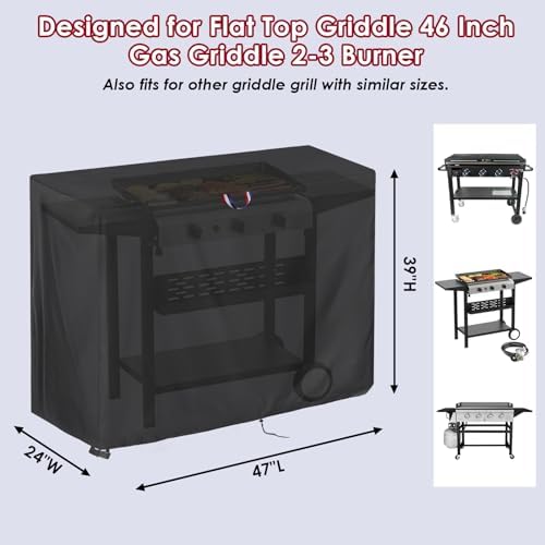 46 Inch Grill Cover for Flat Top Griddle 46" Gas Griddle - Image 2