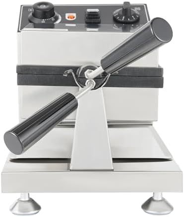 Commercial Bubble Waffle Maker, 1200W Electric Waffle Machine, Stainless Steel Egg Puff Waffle Iron Baker with Non-Stick Coating, 180° Rotating, 122-572℉ Temperature Adjustable, 42 Egg Cones - Image 5