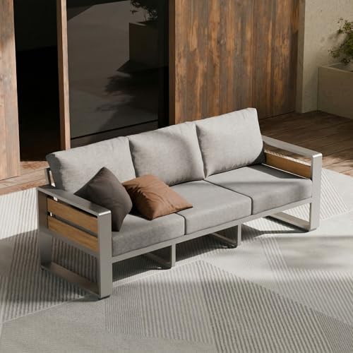 ZANDOR Aluminum Outdoor Patio Furniture-1 Pcs 3-Seat,Sliver by ZANDOR%7CGoodtimesstartoutside