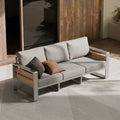 ZANDOR Aluminum Outdoor Patio Furniture-1 Pcs 3-Seat,Sliver by ZANDOR%7CGoodtimesstartoutside