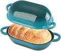 5 QT Enameled Cast Iron Sourdough Bread Oven, Loaf Pan with Lid by NSIRONS