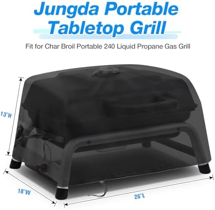 Tabletop Grill Cover for Char Broil Portable 240 Liquid Gas Grill - Image 2